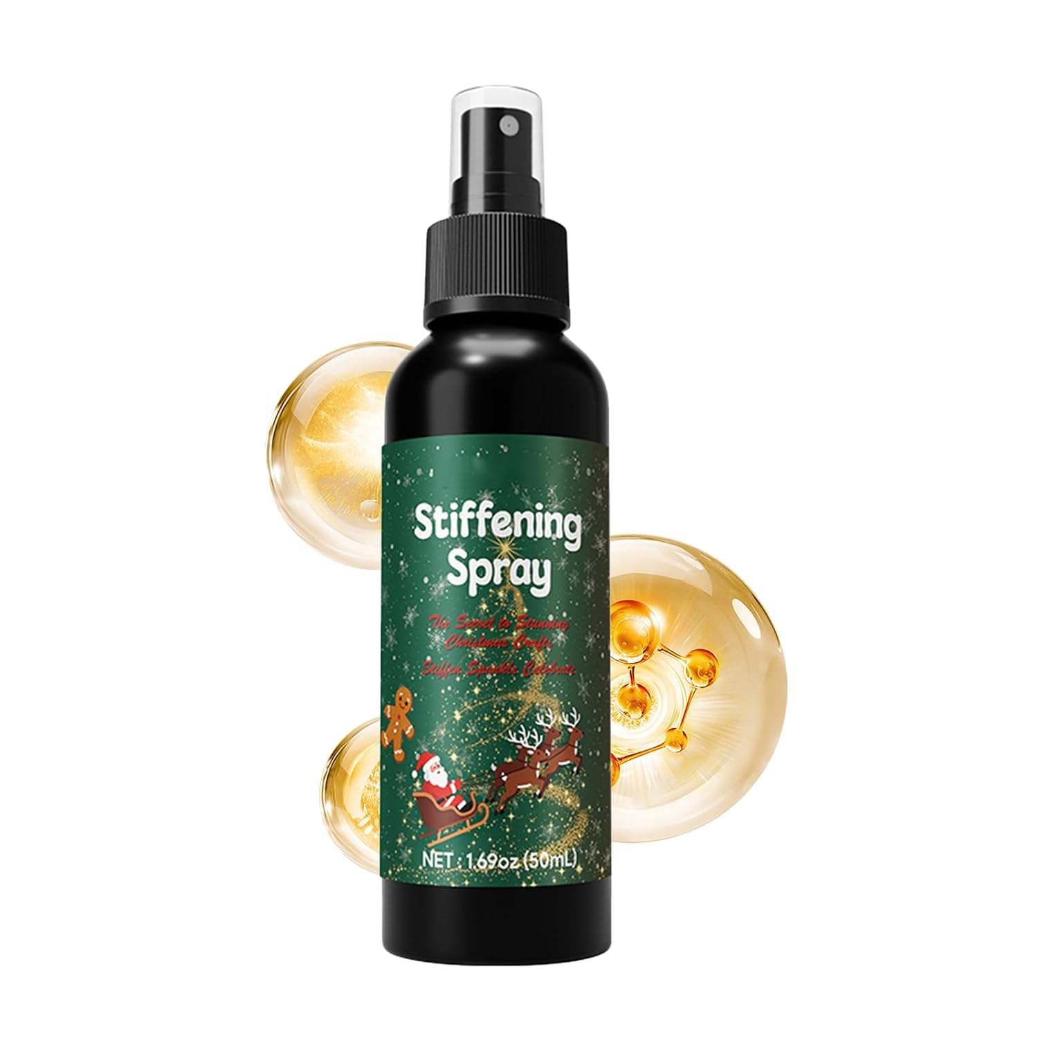 Hat Stiffener Spray 20ml/50ml Shaping Solution, Christmas Stiffening Fabric Spray, Long Lasting Fabric Hardener | Textile Stiffening Sprays For Crafts Holiday Party Home Clothes Felt