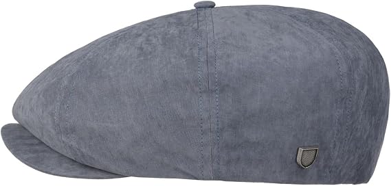 BRIXTON Brood Snap Uni Flat Cap Men - Cotton Newsboy with Peak, Lining Summer Spring-Summer - M (57-58 cm) Blue