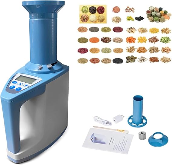 Digital Grain Moisture Analyser, Portable Moisture Tester For 35 Grains, With Moisture, Weight, Volumetrie,temperature Measurement, Smart Grain Moisture Teste