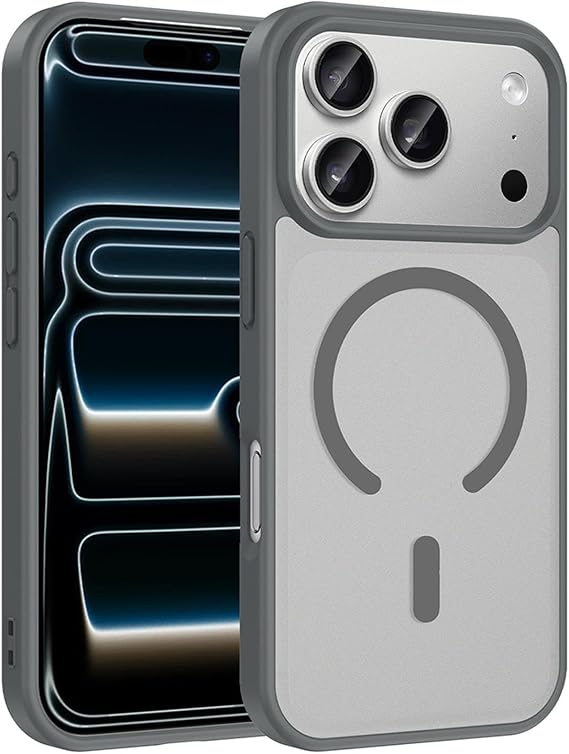 Microsonic Apple iPhone 17 Pro Max için Kılıf MagSmoke Neo Gri [iPhone 17 Pro Max ile Uyumlu Kılıf - Gri]