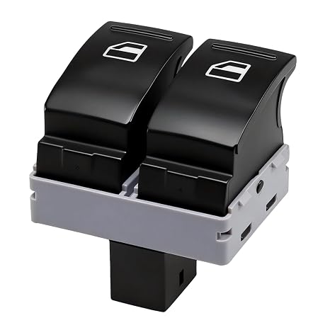 EVRBUL Electric Window Switch, Window Control Button Driver Side Compatible with VW Transporter T5 2005-2009 T6 2009-2014 Replace#: 7E0959855A 7E0959855B