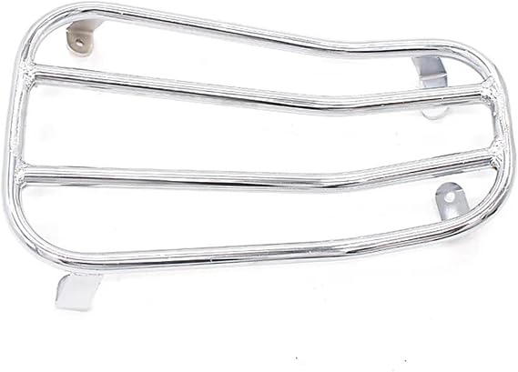 Versatile Motorcycle Foot Pedal Rear Suitcase Luggage Carrier Board Luggage Rack For V&espa GT GTS GTV 60 125 200 250 300 300ie(Chrome)