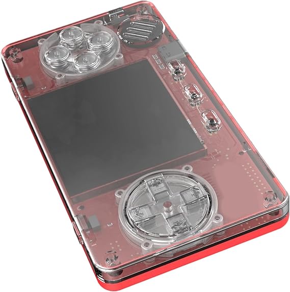 Portable nostalgic video game device with display ARM628 processor. Easy entertainment pocket game console suitable for Trimui models