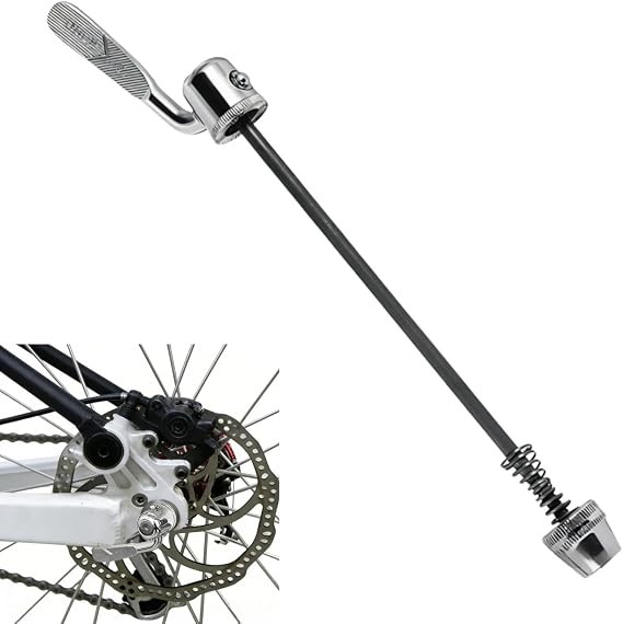 Quick Release Skewer, Bike Wheel Skewer Compatible with Road & MTB Front/Rear Wheels, Steel Wheel Quick Release Lever for Turbo Trainer, Indoor Bike Trainer