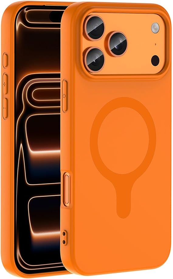 Microsonic Apple iPhone 17 Pro Max için Kılıf Pastello MagSafe Turuncu [iPhone 17 Pro Max ile Uyumlu Kılıf - Turuncu]