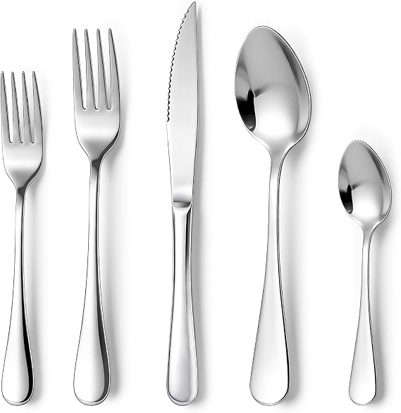 30PCS Stainless Steel Cutlery Set, Service for 6