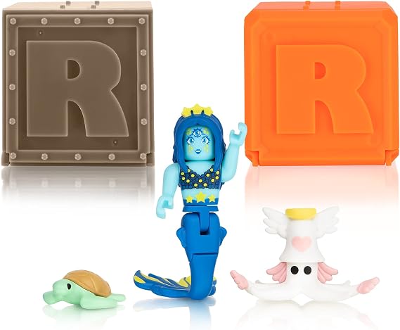 Roblox Celebrity Collection - Mermaid Life: Urania Figure Pack + 2 Mystery Figures Bundle 3 Exclusive Virtual Items