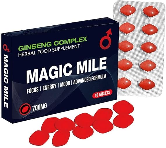 RED 7000mg | Stronger | Longer | Harder | Performance | Extra Strength Enhancing Pills, Stamina Endurance Booster Supplement Pills for Men | 10 Ginseng & Maca Tablets