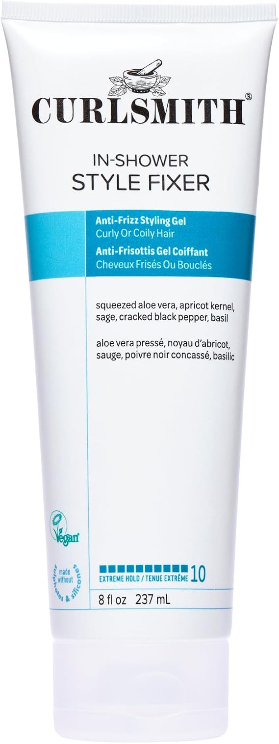 Curlsmith - In-Shower Style Fixer - Vegan Extreme Hold Styling Gel for Dry, Wavy, Curly or Coily Hair (237ml)