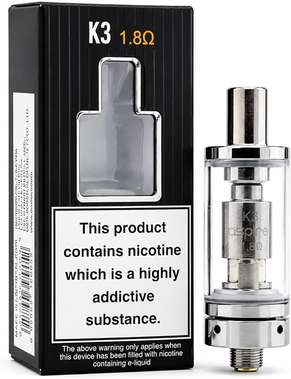 ASPIRE K3 Tank Refillable MTL Clearomizer [Silver]