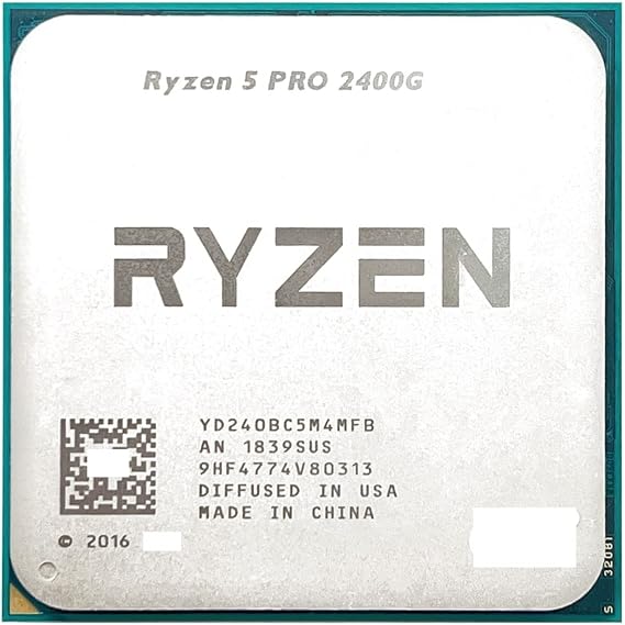 Computer Components Ryzen 5 Pro 2400G R5 Pro 2400G R5 2400g 3.6GHz Quad-Core Quad Thread 65W CPU Processor YD240BC5M4MFB Socket AM4 Mature Technology
