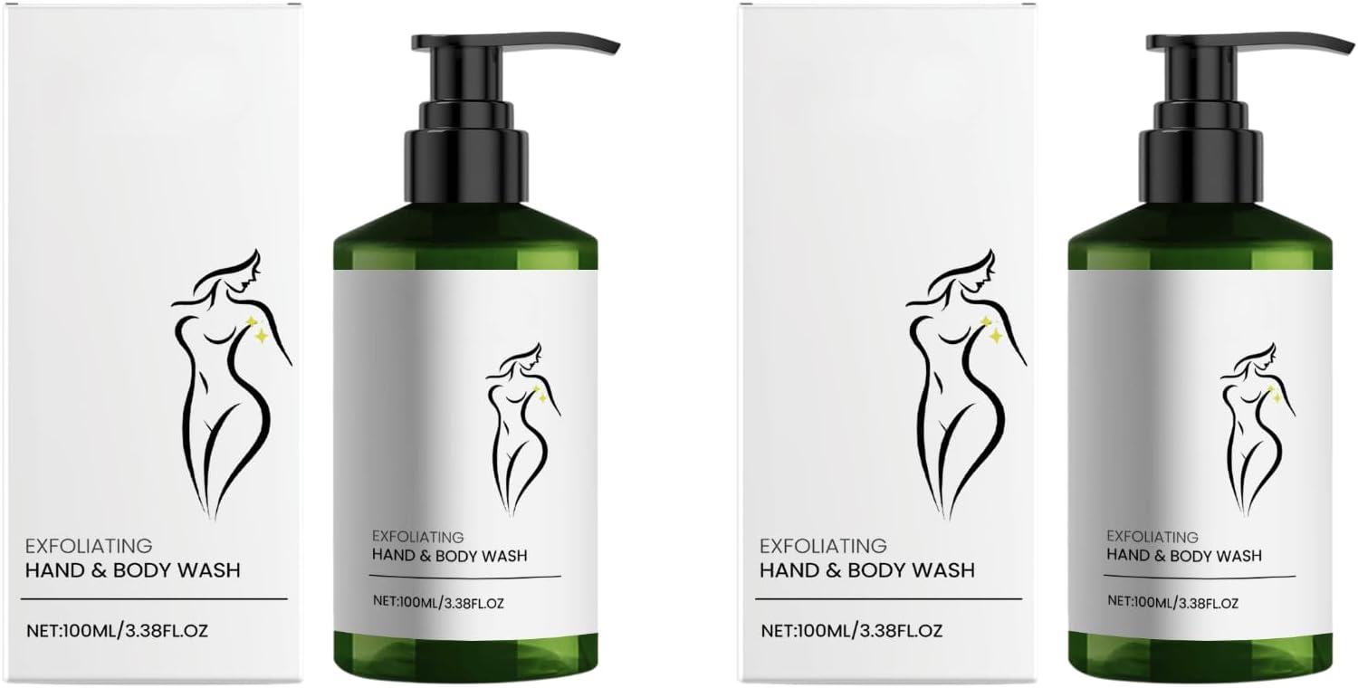 Gentle Exfoliating Body Wash with Cocamidopropyl Betaine and Hydroxypropyl Methylcellulose. Helps improve dry skin, maintain moisture, gently remove dead skin cells, and restore vitality. 2pcs