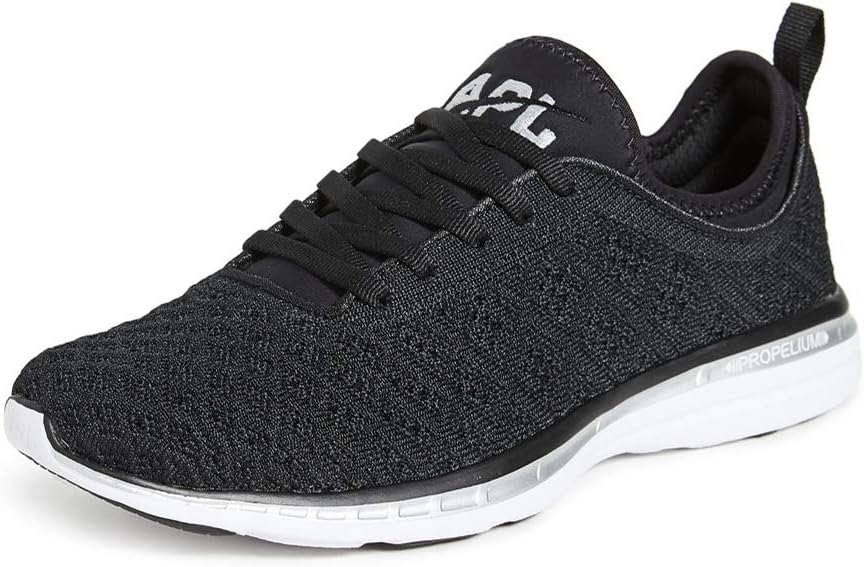APL:Athletic Propulsion Labs レディース Techloom Phantom ランニングシューズ, ブラック/メタリックシルバー, 7