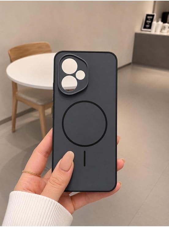 SİDE EYE Tecno Camon 50 Ultra İle Uyumlu Mat Yüzey Kamera Korumalı Darbe Emici Şok Önleyici Kaymaz Tuş Korumalı Silikon Telefon Kılıfı Arka Kapak - Siyah