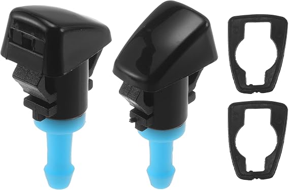 Front Windshield Washer Nozzle 2 Pcs Gasket for Kia Borrego 3.8L 2008-2012 Windshield Spray Nozzles Wiper Spray Washer Jet No.986303J000