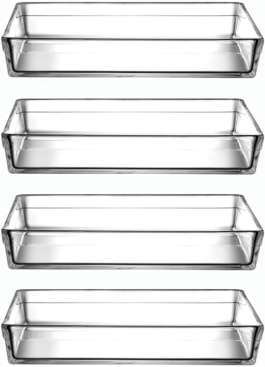 Paşabahçe Borcam Premium Dikdörtgen Fırın Kabı, 4'lü Set, 4350cc, 36,7x25,7 cm