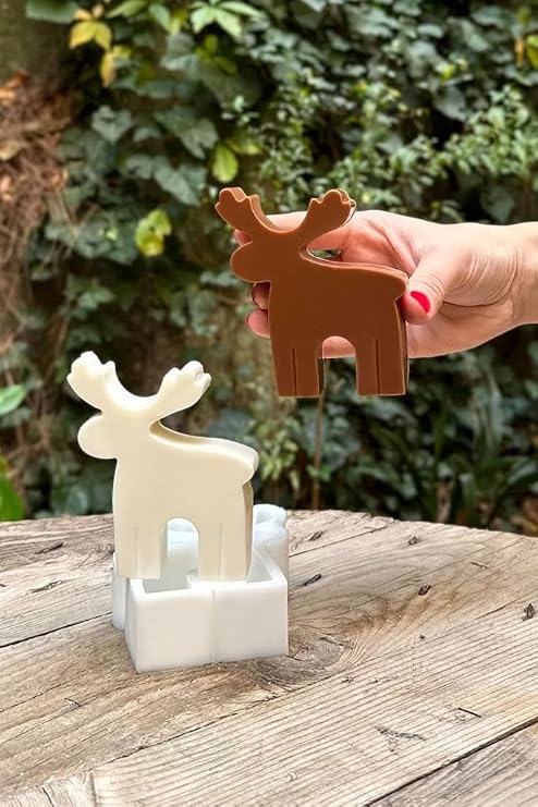 Rufus Concept Deer 2D Candle Mold (Silicone) (1 Piece)