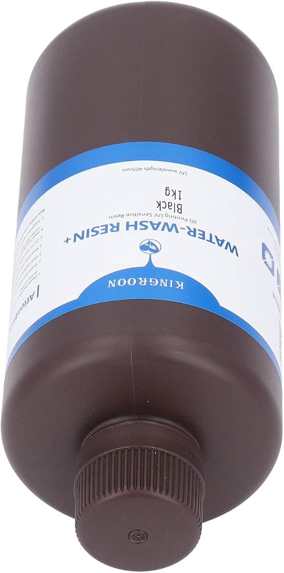 3D Printer Resin, Castable Photopolymer UV Curing Resin with Wax Components for LCD DLP SLA 3D Printer, Black 1000g