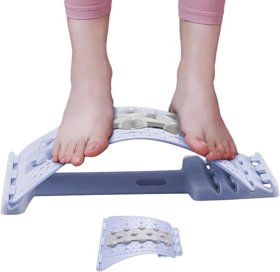 Back Cracking Device 4 Level Adjustable Ergonomic Lumbar Stretcher Board