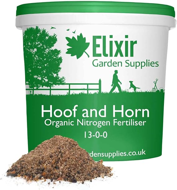 Elixir Gardens 13-0-0 Hoof and Horn Organic Fertiliser 4kg Tub