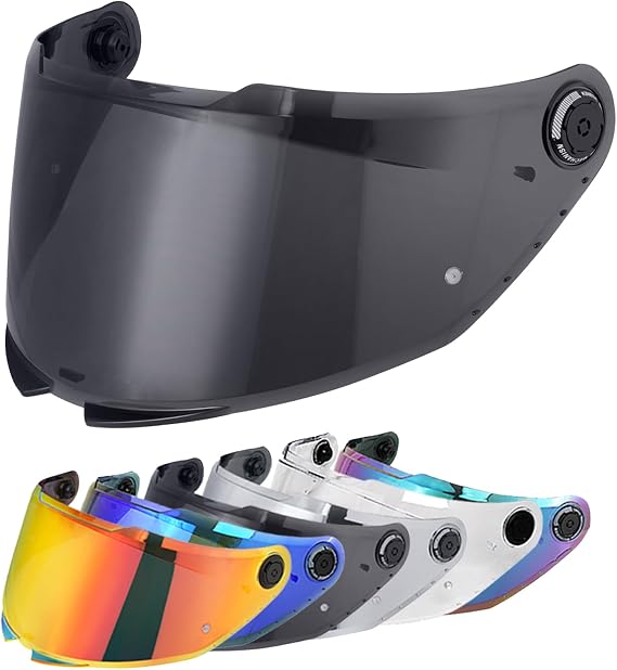 Helmet Visor Shield for MT-V-28B Thunder 4 SV,Motorcycle Wind Shield Helmet Lens Visor for Full Face Helmet,Motorbike Helmet Replacement Accessories (Black)