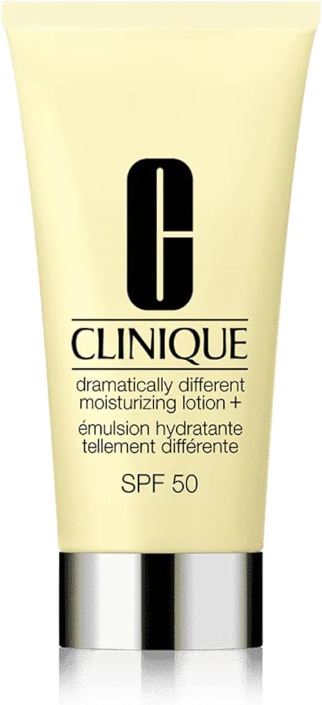 Clinique Dramatically Different Moisturizing Lotion + SPF 50 for Dry To Dry Combination Skin Types | Hydrating + Sun Protection