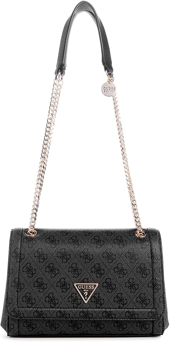 GUESS Women's Shoulder Bag Noelle Convertible Cross Flap Logo One Size