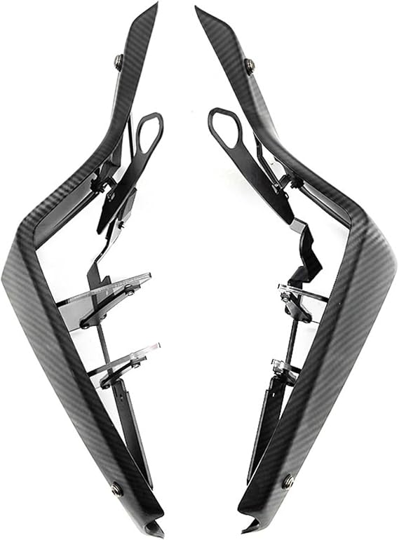 Aerodynamic Winglets For MT-09 For MT09 SP 2021-2023 2022 For MT 09 Motorcycle Sport Downforce Naked Side Spoilers Aerodynamic Wing Deflectors Motorcycle Winglet(Carbon Look-Clear)