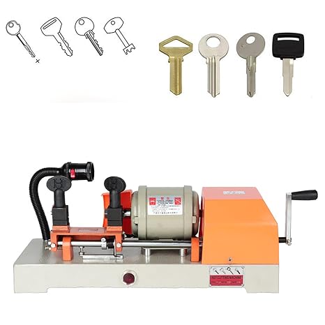 Horizontal Key Cutting Machine for Duplicating and Cloning Keys, Multifunctional Equipment for Key Copying