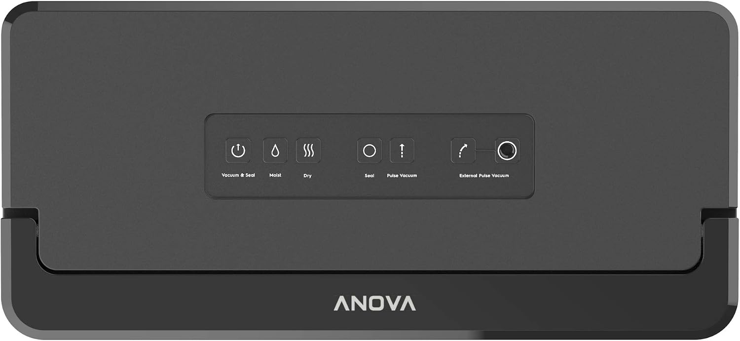 Anova Präzisions-Vakuumversiegelungsgerät Pro ANVS02-EU00, Precision Vacuum Sealer Pro, Vokuumiergerät, inklusive Typ-C-Stecker für EU-Nutzung, Schwarz