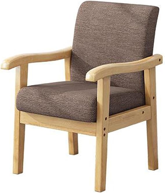 Solid Wood Armchair with Backrest & Armrests Modern Design for Dining & Home Office Seating Comfortable Chair for Elders & Stylish Decor