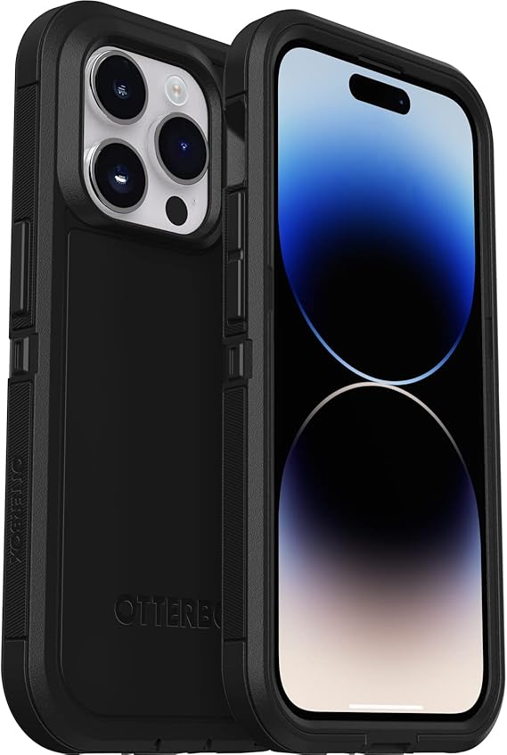 OtterBox iPhone 14 Pro Defender XT Kılıf, MagSafe ile Uyumlu, Darbeye Dayanıklı, Ultra Sağlam, Koruyucu Kılıf, Askeri Standartlara Göre 4 Kez Test Edilmiştir, Siyah