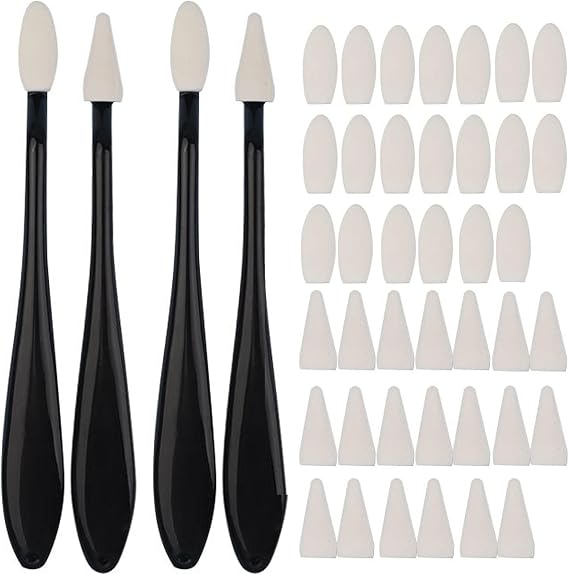 Set of 4 Sponge Eraser Pens Drawing Paper Wiper Set with 40 Replacement Sponge Heads Sketch Drawing Tools Special High Gloss Detail Eraser Pens for Art Students and Painters Drawing Accessories
