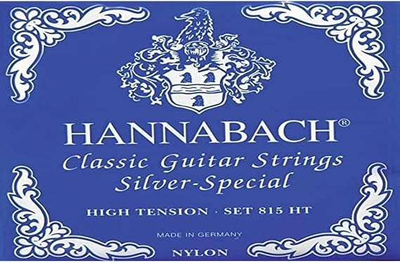 Hannabach 652538 Series 815 High Tension Silver Special Bass Strings for Classic Guitar Set of 3