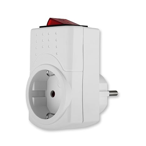 REV Socket Adaptor – Switchable Socket Transition Plug 3500 W White