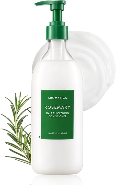 AROMATICA Thickening Hair Conditioner with Rosemary 400ml, Vegan, Promotes
