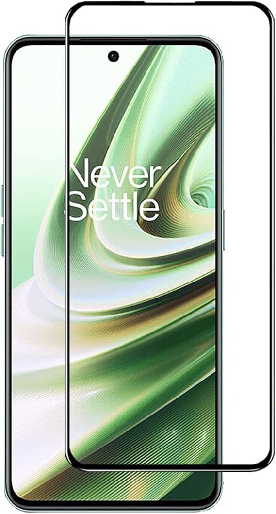 Microcase OnePlus Ace Tam Kaplayan Çerçeveli Tempered Ekran Koruyucu - Siyah