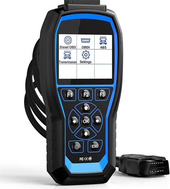 Car Diagnostic Scanner OBD2 Code Reader Engine Check OBD 2 Diesel Pickup Truck Excavator Heavy Duty Truck Diagnostic Tool OBD2 Detection F507 HD
