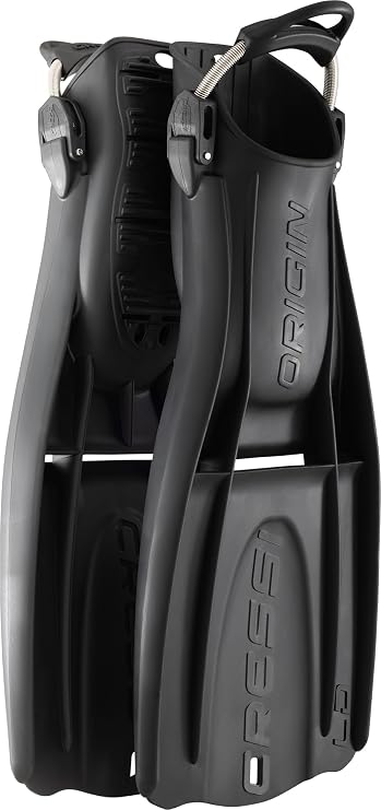 Cressi 丈夫なオープンヒールラバーシュノーケリングフィン - HDおよびLDスタイルをご用意 原産地フィン:イタリアでデザイン