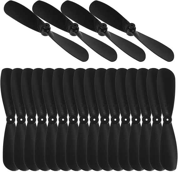 Abaodam Rc Airplane Propellers 10 Pairs 2-Vane Plastic Replacement Blades 1.81In Diameter Lightweight Toy Plane Parts for Smooth Flight and Enhanced Control
