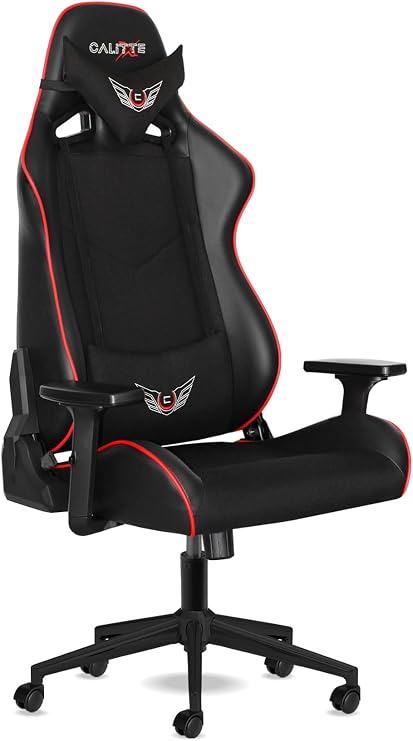 Axeon XN Oyuncu Koltuğu Nefes Alabilir Kumaş Gaming Koltuk Siyah Kırmızı