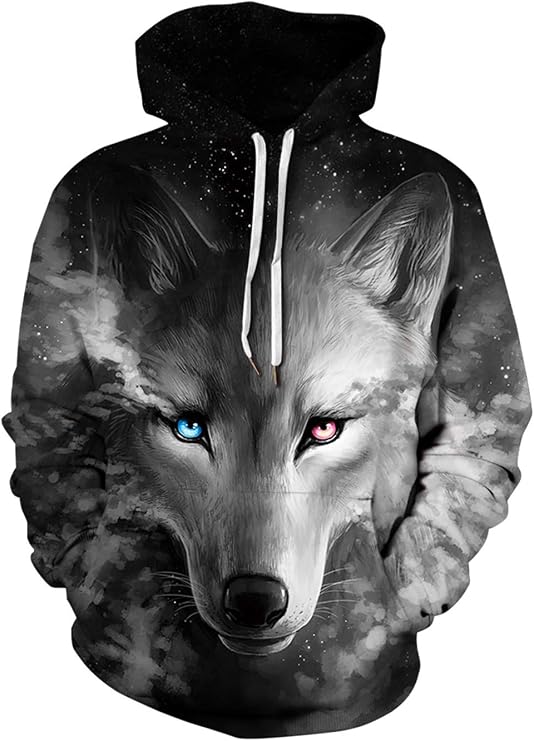 GLUDEAR Unisex 3D Patterns Print Athletic Pullover Fashion Hoodie Hooded Sweatshirts