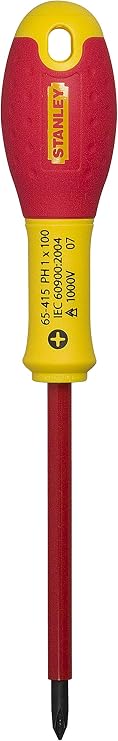 Stanley 1-65-415 – Insulated Screwdriver Vde 1000 V FatMax Phillips PH1 x 100 mm