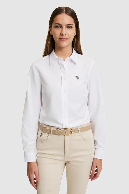 U.S. Polo Assn. Kadın Siyah Gömlek Basic 50324791-VR046