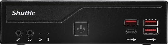Shuttle Barebone Slim DB860 Intel/SO-DDR5/Black - Barebone - Intel Socket 1851 (Core Ultra 100 & 200)