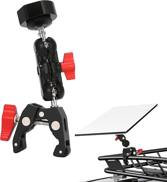 Starlink Mini Mount, Adjustable Starlink Mini RV Ladder Mount, Universal Adjustable Angle Clamp for Aluminum Alloy Star Link Mini Tripod Adapter, RV Ladder Guardrail and More