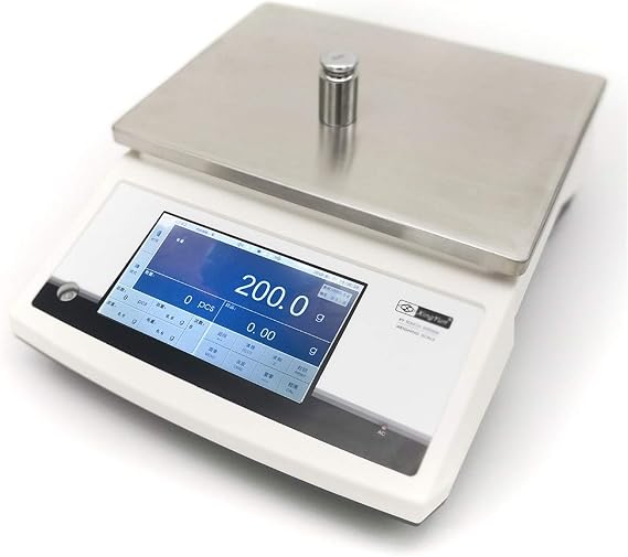 High Precision 30kg/0.1g lab Electronic Platform Scales Digital Analytic Balance with 7 inch HD LCD touch screen (Size : 10kg/0.1g)