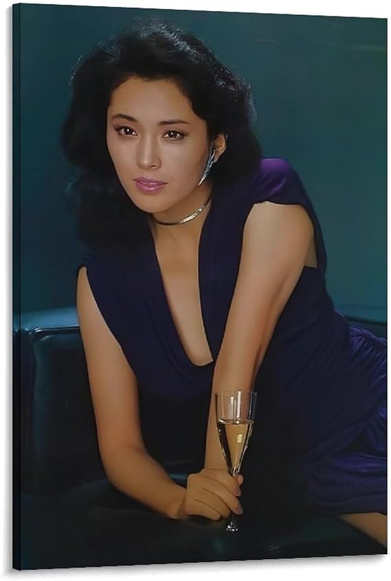 松坂慶子女優の美しいセクシーなポスター 9 ホーム装飾 パネル 壁アート 現代壁掛け 絵画 版画 芸術作品 インテリア08x12inch20x30cm