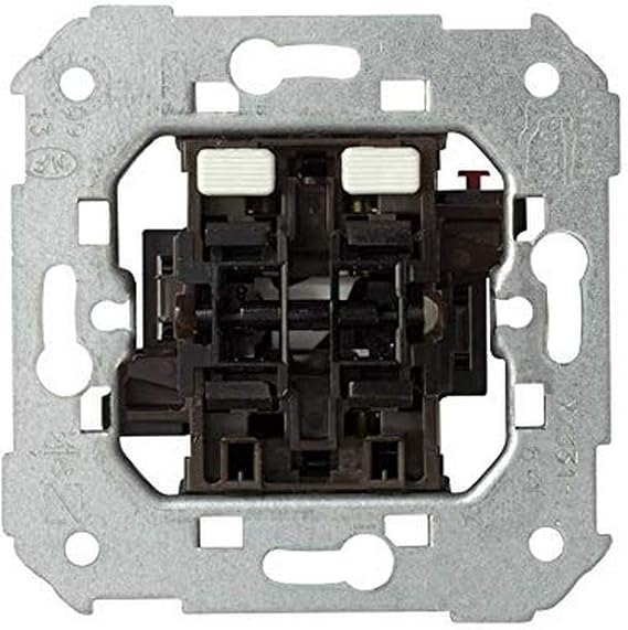 Simon 75331-39 – Push Button Switch for Shutters, 10A, 250V, with Locking System