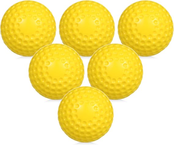 PU Dimpled Baseballs with Drawstring Carry Bag for Pitching Machine Practice